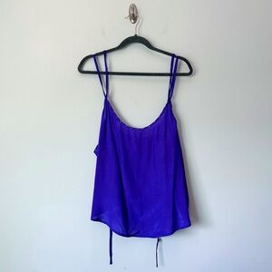 Free People Purple Stud Trim Strappy Tank Top